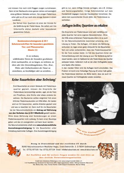 Flyer Wohnrecht für Fledermäuse  (Seite 2)